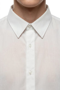 Airframe shirt in White — fabric detail