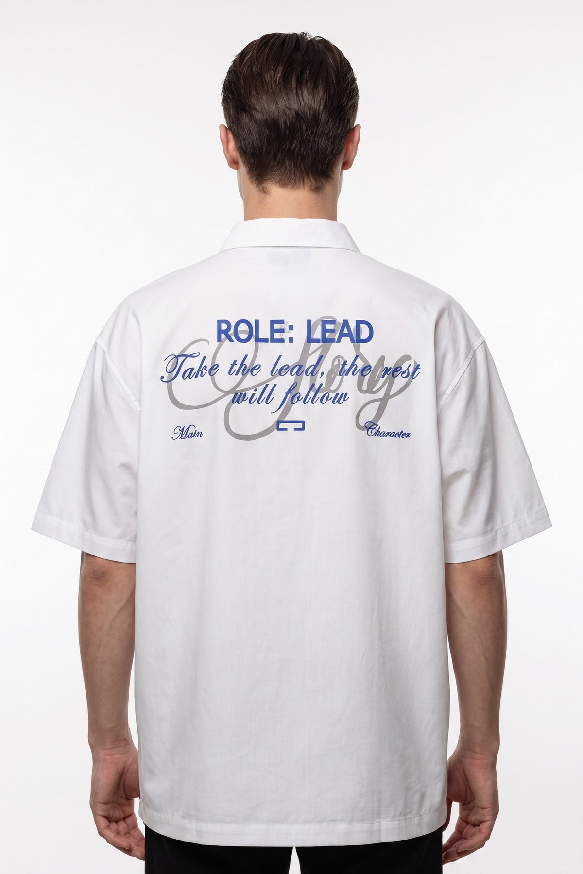 Airframe shirt in White — back view (3)