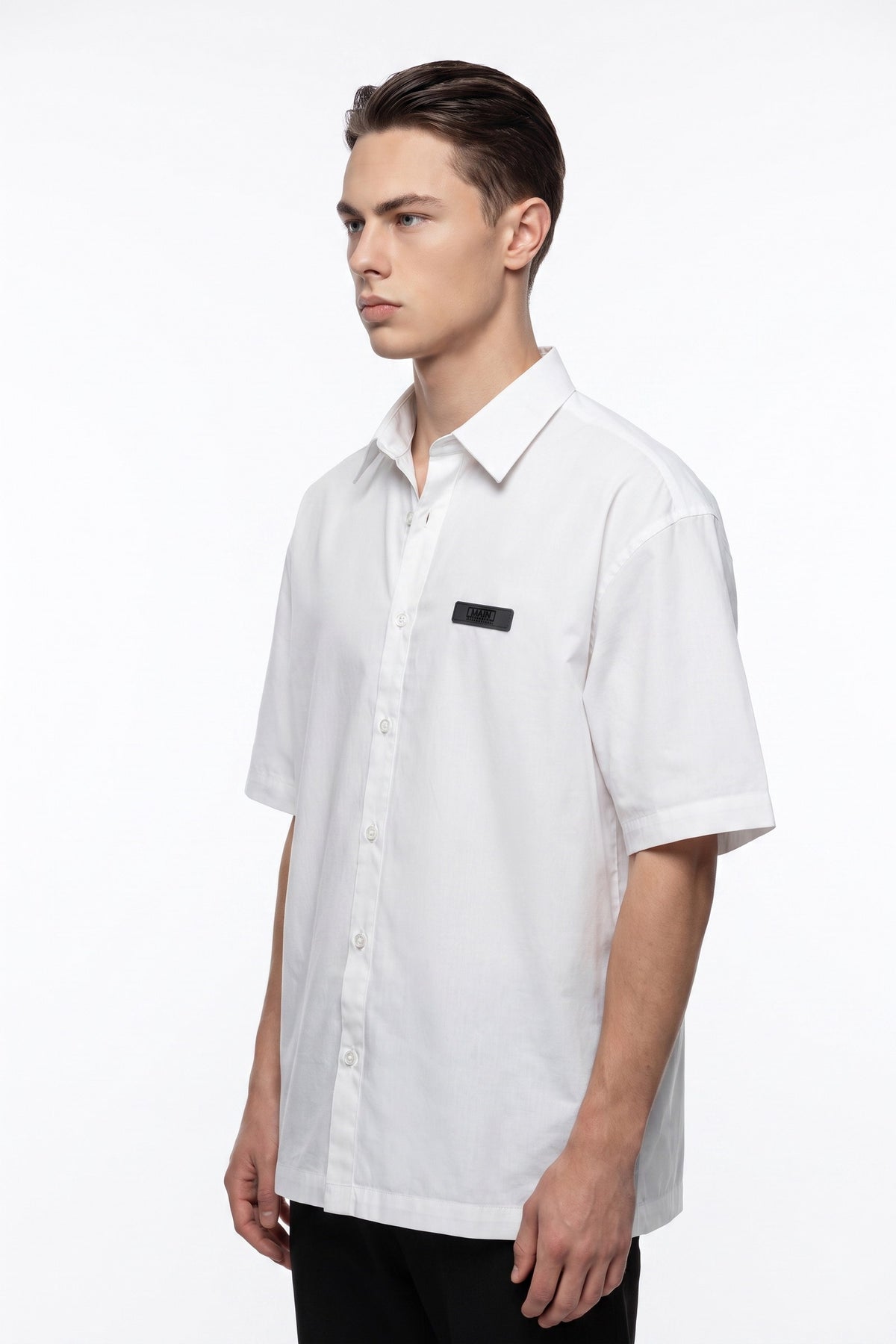 Airframe shirt in White — side view (2)
