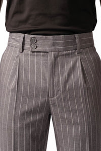 Sovereign Stripe pants in Silver — fabric detail (4)
